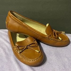 MK brown slip ons